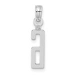14kw Polished Number 6 Pendant - Image 4