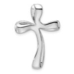 14k White Gold 5/8 carat Lab Grown Diamond VS/SI+ G+ Complete Cross Chain Slide Pendant - Image 3