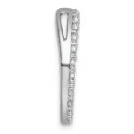 14k White Gold 1 1/2 carat Lab Grown Diamond VS/SI+ G+ Complete Circle Chain Slide Pendant - Image 2