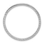 14k White Gold 2 carat Lab Grown Diamond VS+ F+ Complete Circle Chain Slide Pendant - Image 3