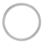 14k White Gold 3 carat Lab Grown Diamond VS+ F+ Complete Circle Chain Slide Pendant - Image 3