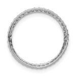 14k White Gold 1/4 carat Diamond Circle Chain Slide - Image 3