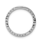 14k White Gold 1/2 carat Diamond Circle Chain Slide - Image 3
