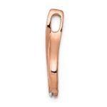 14k Rose Gold 1/10 carat Diamond Teardrop Chain Slide - Image 2