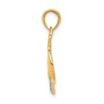 14k .02 carat Diamond MOMMY Double Heart pendant - Image 2