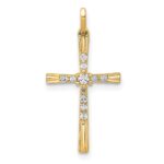 14k 1/10 carat Diamond Cross Pendant