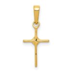 14k Small .01 carat Diamond Cross Pendant - Image 3