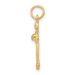 10K Small Diamond Budded Cross Pendant - Image 2