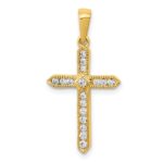 14k 1/4 carat Diamond Cross Pendant