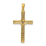 14k 1/3 carat Diamond Cross Pendant - Image 3