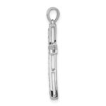 10K White Gold 1/5ct. Diamond Cross Pendant - Image 2