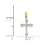 14k 1/15 carat Diamond Cross Pendant - Image 4