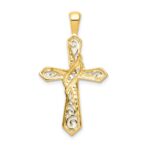 14k 1/20 carat Diamond Cross Pendant - Image 4