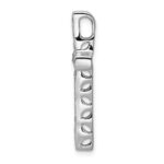 14k White Gold 3/8 carat Diamond Cross Chain Slide - Image 2