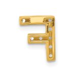 10K  Diamond Letter F Initial Charm - Image 3