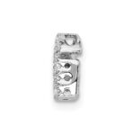 14K  White Gold Diamond Letter G Initial Charm - Image 2
