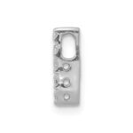 14K  White Gold Diamond Letter I Initial Charm - Image 2