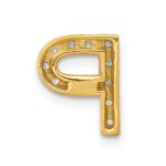 10K  Diamond Letter P Initial Charm - Image 3