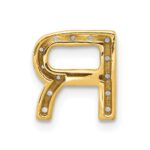 14K  Diamond Letter R Initial Charm - Image 3