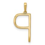 14K Diamond Letter P Initial Pendant - Image 4