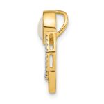 14k Diamond and Opal Circle Chain Slide - Image 2