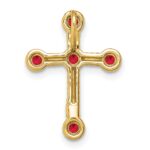 10k Ruby Cross Chain Slide - Image 4