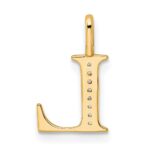 14k Diamond Letter L Initial Pendant - Image 3