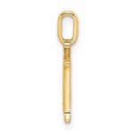 10K Diamond Letter M Initial Pendant - Image 2