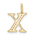 14k Diamond Initial X Pendant - Image 3
