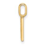 14K  Gold Diamond Letter H Initial Pendant - Image 2