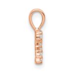 14k Rose Gold Diamond Number 2 Pendant - Image 2