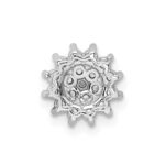 14k White Gold 1/4 carat Lab Grown Diamond VS/SI+ G+ Complete Chain Slide Pendant - Image 3