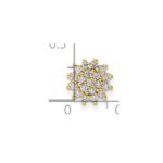 14k 1/4 carat Lab Grown Diamond VS/SI+ G+ Complete Chain Slide Pendant - Image 4