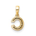 10K Diamond Letter C Initial with Bail Pendant - Image 4
