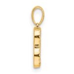 14K Diamond Letter B Initial Pendant - Image 2