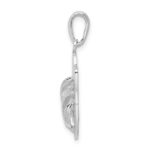 De-Ani Sterling Silver Rhodium-Plated Hilton Head Island Flip Flop Pendant - Image 2