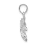 De-Ani Sterling Silver Rhodium-Plated Polished and Textured Small Starfish Pendant - Image 2