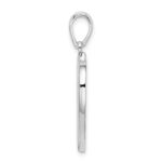 De-Ani Sterling Silver Rhodium-Plated Polished Celtic Knot Heart Pendant - Image 2