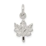 Sterling Silver Maple Leaf Charm - Image 4