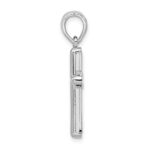 De-Ani Sterling Silver Rounded Cross with Frame Pendant - Image 2