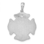 De-Ani Sterling Silver Rhodium-Plated St. Florian Fire Department Medal Pendant - Image 4