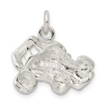 Sterling Silver Race Car Charm - Image 3