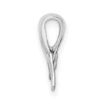 De-Ani Sterling Silver Rhodium-Plated Polished Mini Whale Tail Slide - Image 2