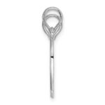 De-Ani Sterling Silver Rhodium-plated Textured Big Sis / Mom / Lil Sis Break Apart Pendant - Image 2