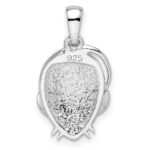 Sterling Silver Rhodium-plated Preciosa Crystal Mouse Pendant - Image 4
