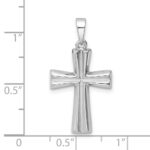 Sterling Silver RH Polished Cross Pendant - Image 3