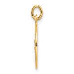 Sterling Silver Gold-tone Polished Solid Saint Christopher Medal Pendant - Image 2