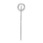 Large Sterling Silver Rhodium-plated Fancy Script Letter K Initial Charm - Image 2