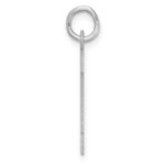 Large Sterling Silver Rhodium-plated Block Letter A Initial Charm - Image 2