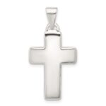 Sterling Silver Polished Cross Pendant
